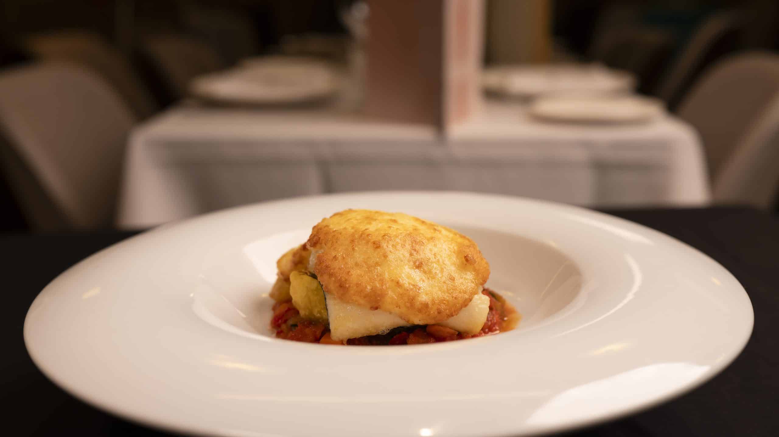 plato de bacalao al horno de Los Gómez