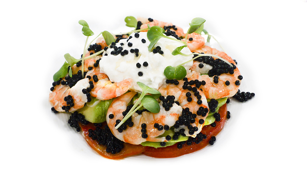 Ensalada de langostinos