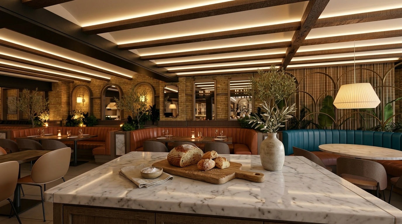sala del restaurante Linaje