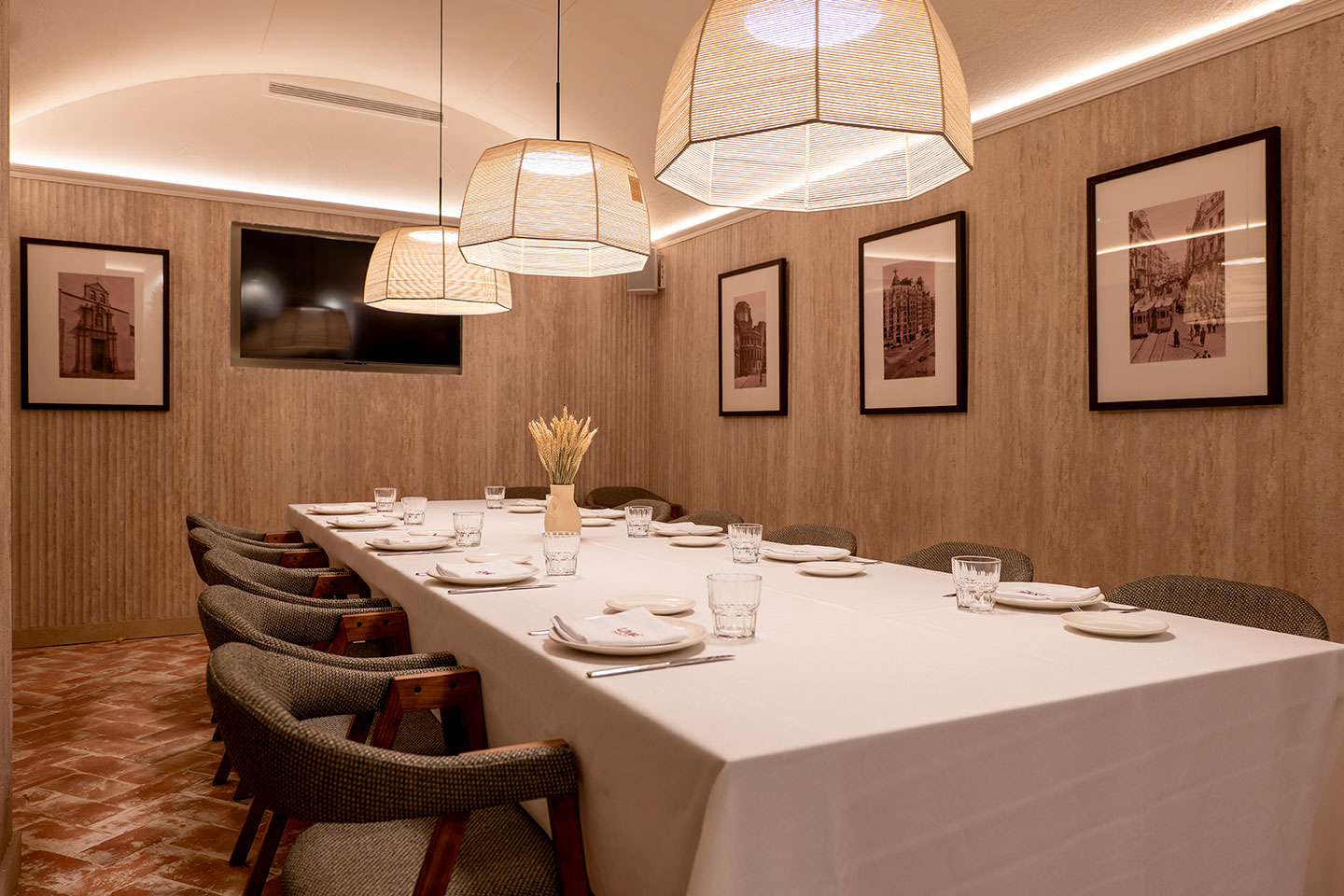 sala privada planta superior del restaurante Linaje