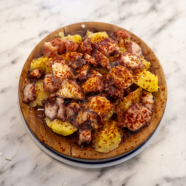 Pulpo a la gallega en Gran Mercat